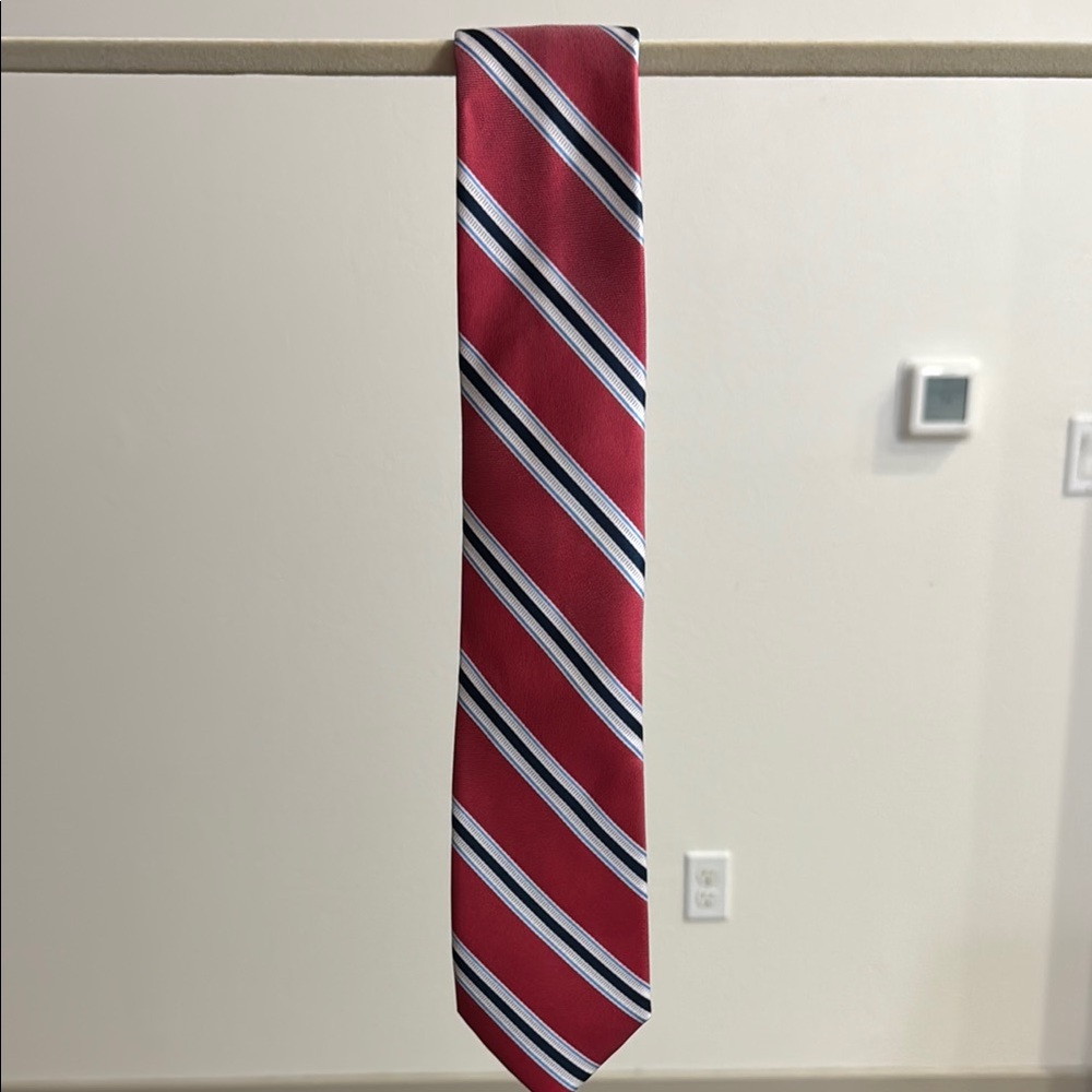 Classic Red Nautica Striped Tie